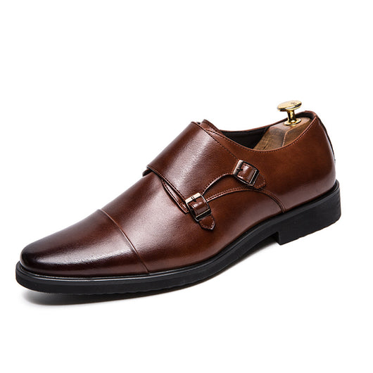 Zapatos de Cuero Slip-On Británicos Talla Grande para Hombre - Image 6