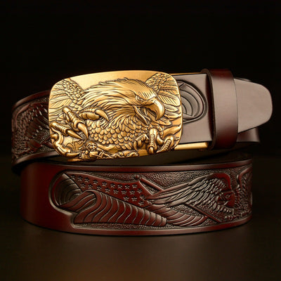 Cinturón Automático para Hombre con Hebilla Águila de Temperamento Fashion - Image 8