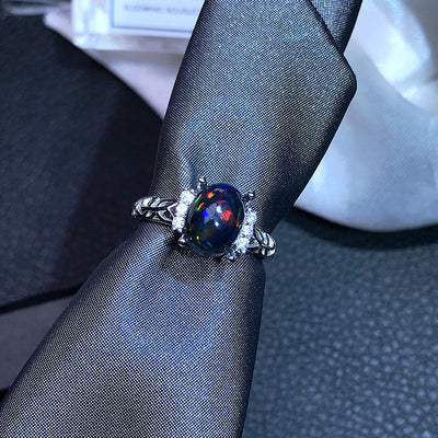 Anillo de Ópalo Natural con Plata 925 Incrustada - Image 16