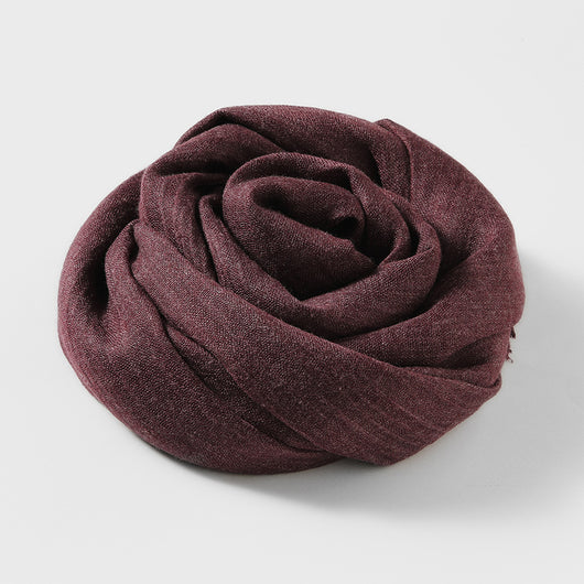 Pañuelo de Algodón y Lino Artístico de Color Sólido para Mujer - Image 29