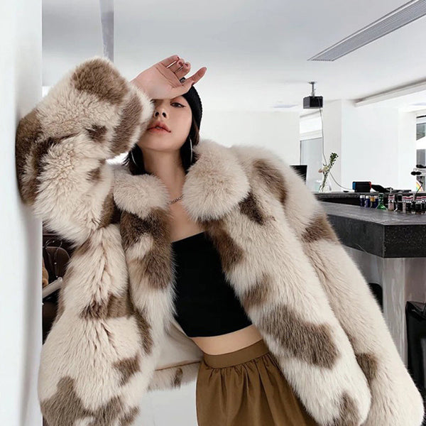 Abrigo de Piel de Cordero para Mujer - Otoño e Invierno