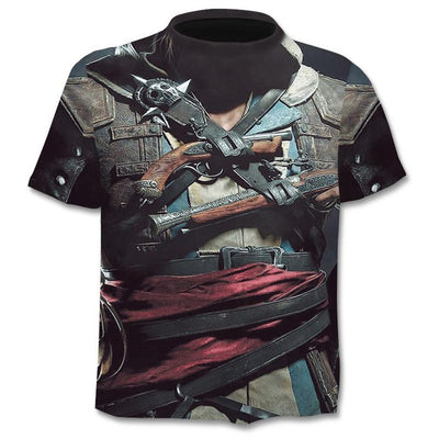 Playera Hombre Estilo Punk Calavera Gótica - Image 19