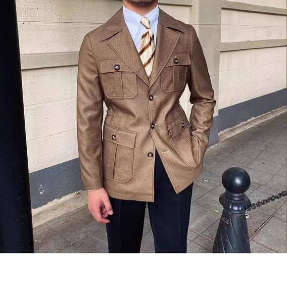 Blazer Premium de Cuello Inglés para Otoño e Invierno