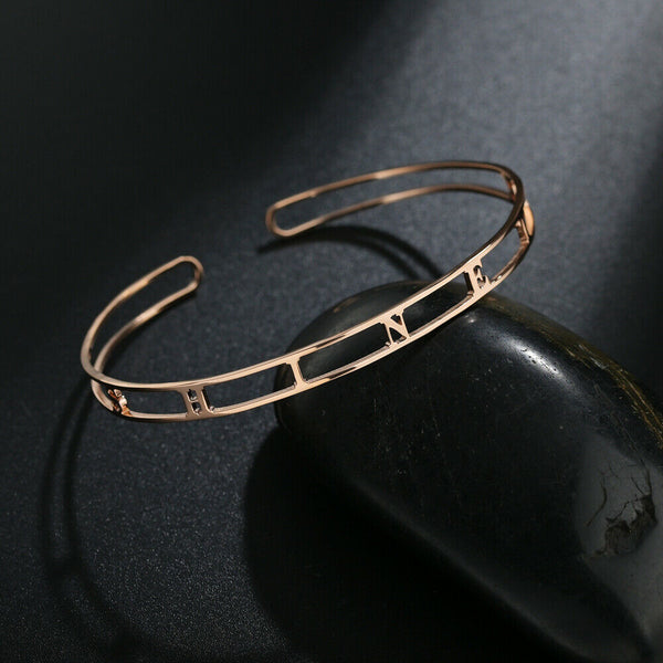 Pulsera de Acero Inoxidable Personalizada con Nombre