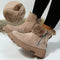 Botas de Inverno Impermeáveis Femininas - Camurça Sintética com Sola Antiderrapante