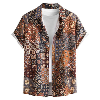 Camisa Hawaiana Versátil de Manga Corta para Hombre - Image 18