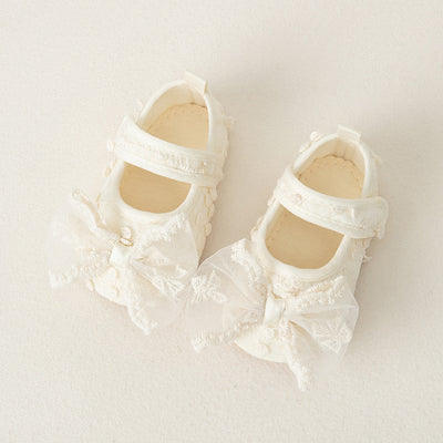 Zapatillas Princesa con Moño Estilo Coreano para Bebé