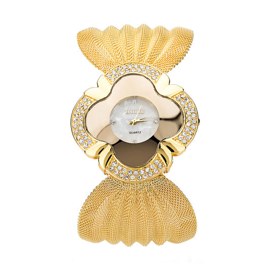 Reloj Pulsera de Lujo con Diamantes y Mariposa - Malla Metálica para Mujer - Image 7