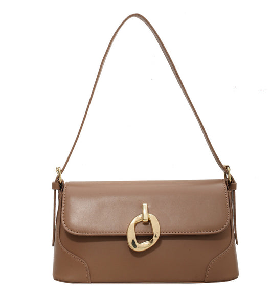 Bolso Cuadrado Pequeño con Cierre de Metal y Asa de Hombro - Image 2