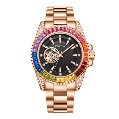 Reloj Automático para Hombre con Correa de Acero Inoxidable Macizo - Image 7