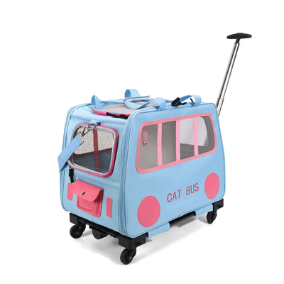 Carrito Transportín para Mascotas Plegable - Capacidad para Dos Gatos - Image 5