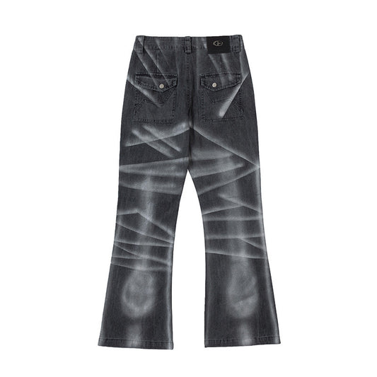Pantalones Vaqueros Rectos Metal Spray High Street - Estilo Urbano - Image 2