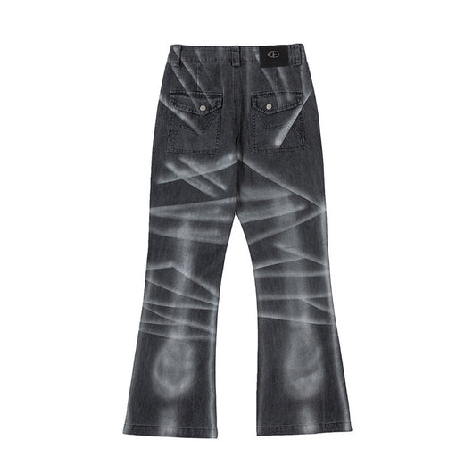 Pantalones Vaqueros Rectos Metal Spray High Street - Estilo Urbano - Image 2