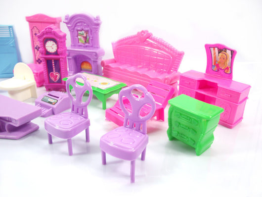 Casa de Juegos Infantil con Muebles y Decoración