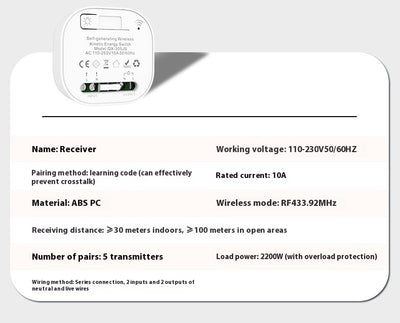 Control Remoto Inalámbrico para Lámpara Resistente al Agua - Image 19