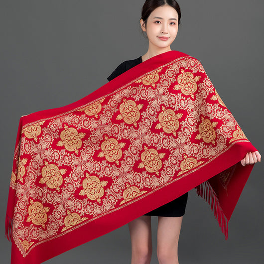 Bufanda Coreana con Bordado de Corona - Accesorio Versátil para Invierno y Primavera - Image 32