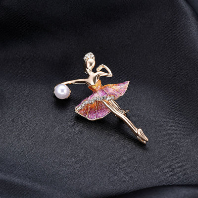 Broche Bailarina de Aleación con Diamantes - Diseño Creativo y Elegante - Image 13