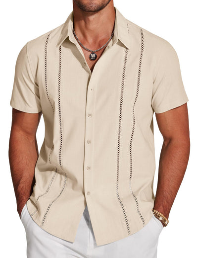 Camisa Hawaiana Versátil de Manga Corta para Hombre - Image 8