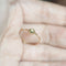 Natural Verde Olive Rose Cut 925 Sterling Plateado Dorado Plated Ring Ring 8