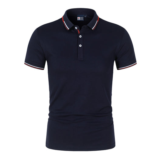 Polo Clásico Liso para Hombre con Cuello de Pie y Mangas Cortas - Image 2