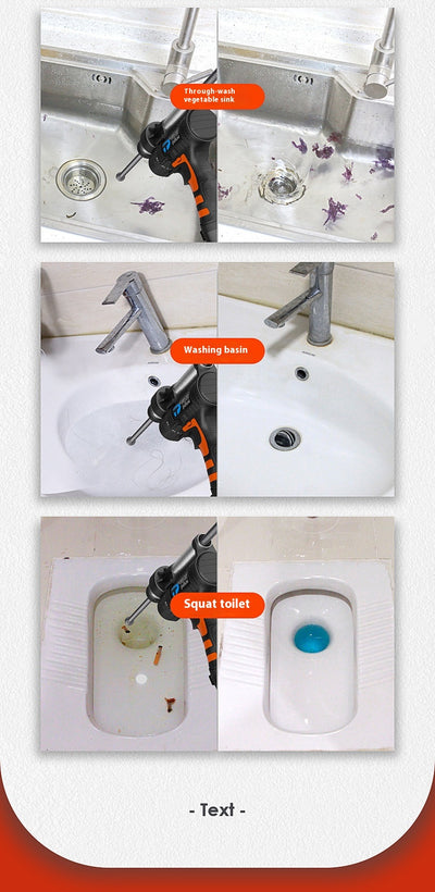 Desatascador Profesional para Tuberías, Cocina y Alcantarillado - Image 10