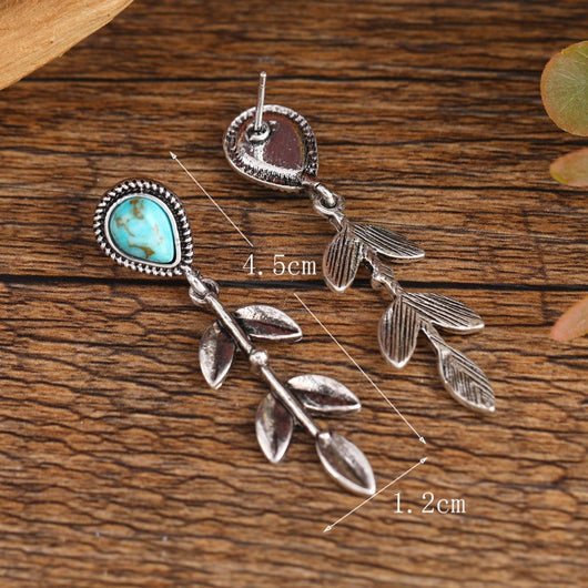 Aretes Étnicos Largos Colgantes Hoja - Estilo Bohemio - Image 4