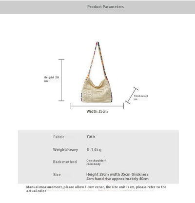 Bolsa Tejida de Gran Capacidad para Mujer - Image 9