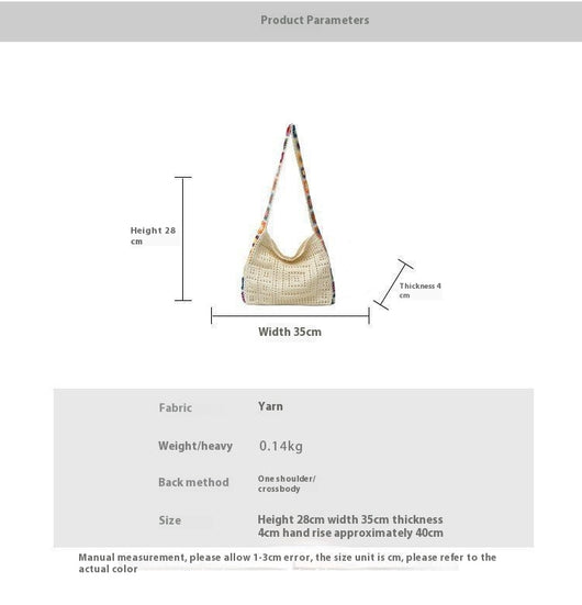 Bolsa Tejida de Gran Capacidad para Mujer - Image 9