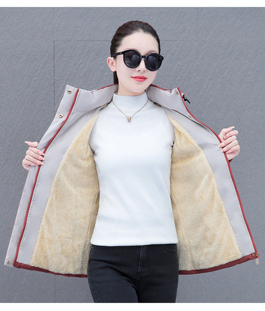 Abrigo de Plumón con Forro Polar para Mujer - Diseño Cálido y Elegante - Image 12