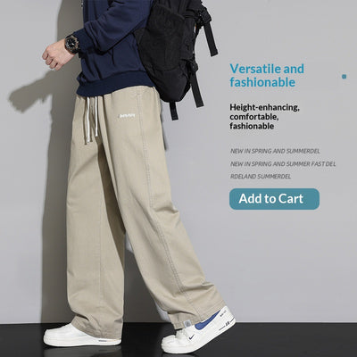 Pantalones Rectos Holgados para Hombre - Corte Ancho y Versátil - Image 4