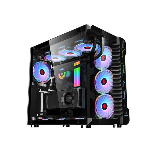 Gabinete Gamer de Cristal Templado con Refrigeración Líquida Forma Triangular - Image 2
