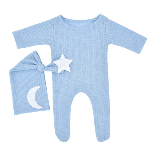 Mameluco Tejido para Recién Nacido con Diseño de Estrellas y Luna - Image 3