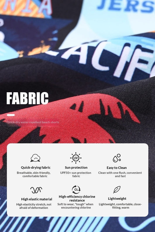 Shorts de Playa para Parejas con Estampado Digital de Secado Rápido - Image 20