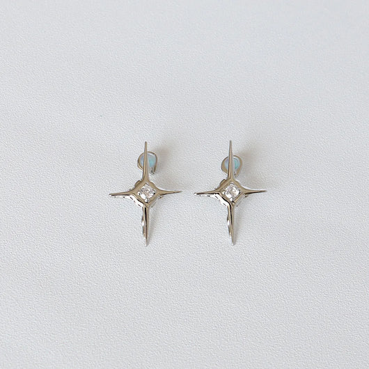 Pendientes de Cruz con Brillantes, Diseño Sencillo y Elegante - Image 20