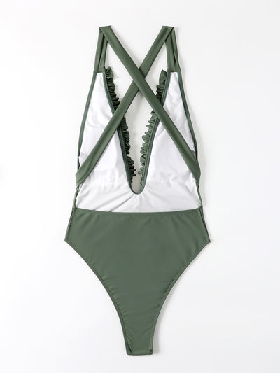 Traje de Baño Enterizo Elegante con Efecto Antihongos - Image 8