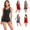 Traje de Baño Tankini con Falda Pantalón Conservador
