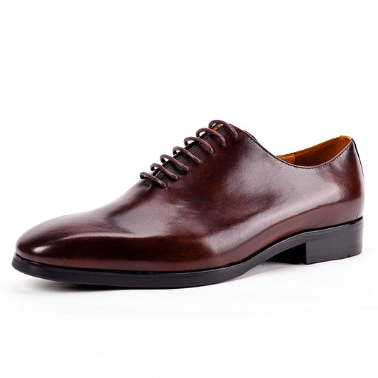 Zapatos Oxford Ejecutivos de Cuero Negro Punta Fina para Hombre - Image 3