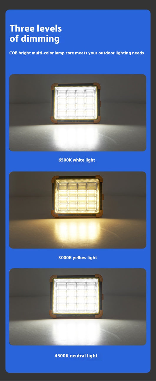 Lámpara Solar Portátil de Emergencia 5 en 1 para Camping y Exteriores - Image 10