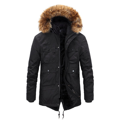 Abrigo de Invierno Hombre Cashmere Acolchado Algodón - Image 15