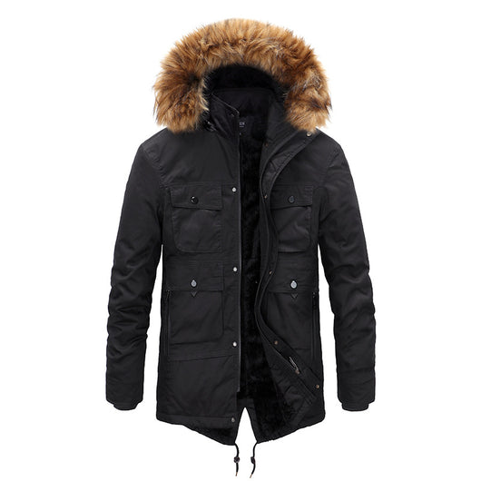 Abrigo de Invierno Hombre Cashmere Acolchado Algodón - Image 15