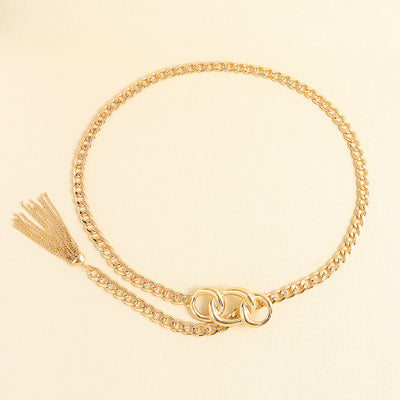 Cinturón de Cadena Metálica con Flecos para Jeans y Faldas - Image 5