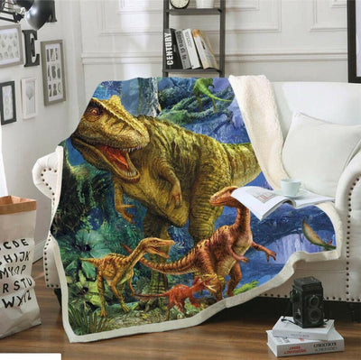 Manta Térmica Estampado Dinosaurio 3D - Suave y Cómoda para Oficina - Image 2