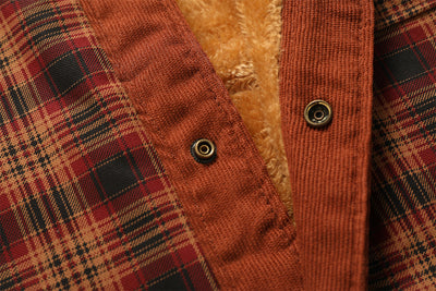 Camisa Casual Holgada de Manga Larga Gruesa y Abrigadora - Image 13