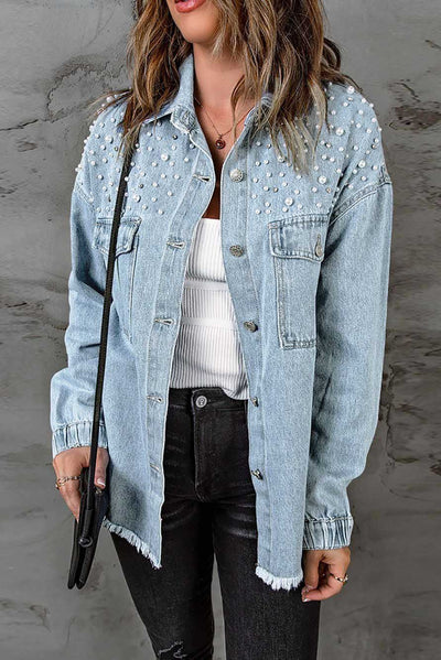 Chaqueta Denim Lavada de Manga Larga - Image 3