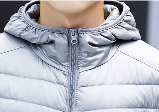Chaqueta Puffer Ultraligera con Capucha - Abrigo de Plumas de Pato Slim Fit para Invierno - Image 11