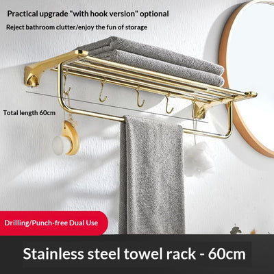 Repisa de Baño Estilo Francés Dorada Premium sin Taladro - Image 17