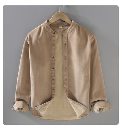 Chaqueta de Corduroy Grueso Forrada en Franela con Cuello Alto - Image 12