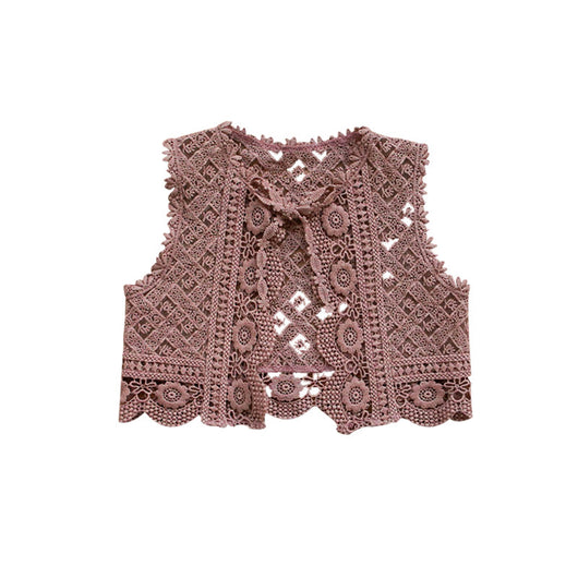 Chaleco Infantil con Flores Caladas para Niñas - Image 14
