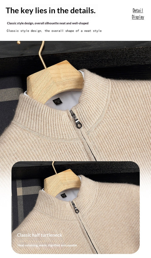 Suéter de Cachemira para Hombre Grueso y Elegante - Image 31