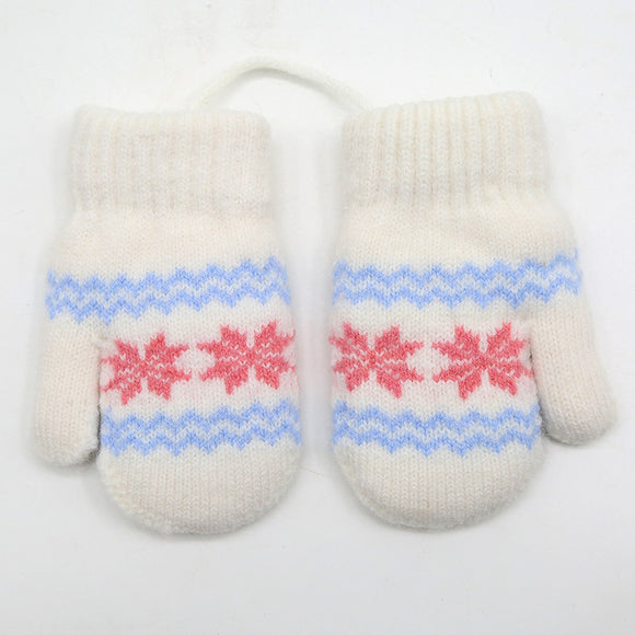 Guantes Cálidos Alpaca con Arnés para Niños